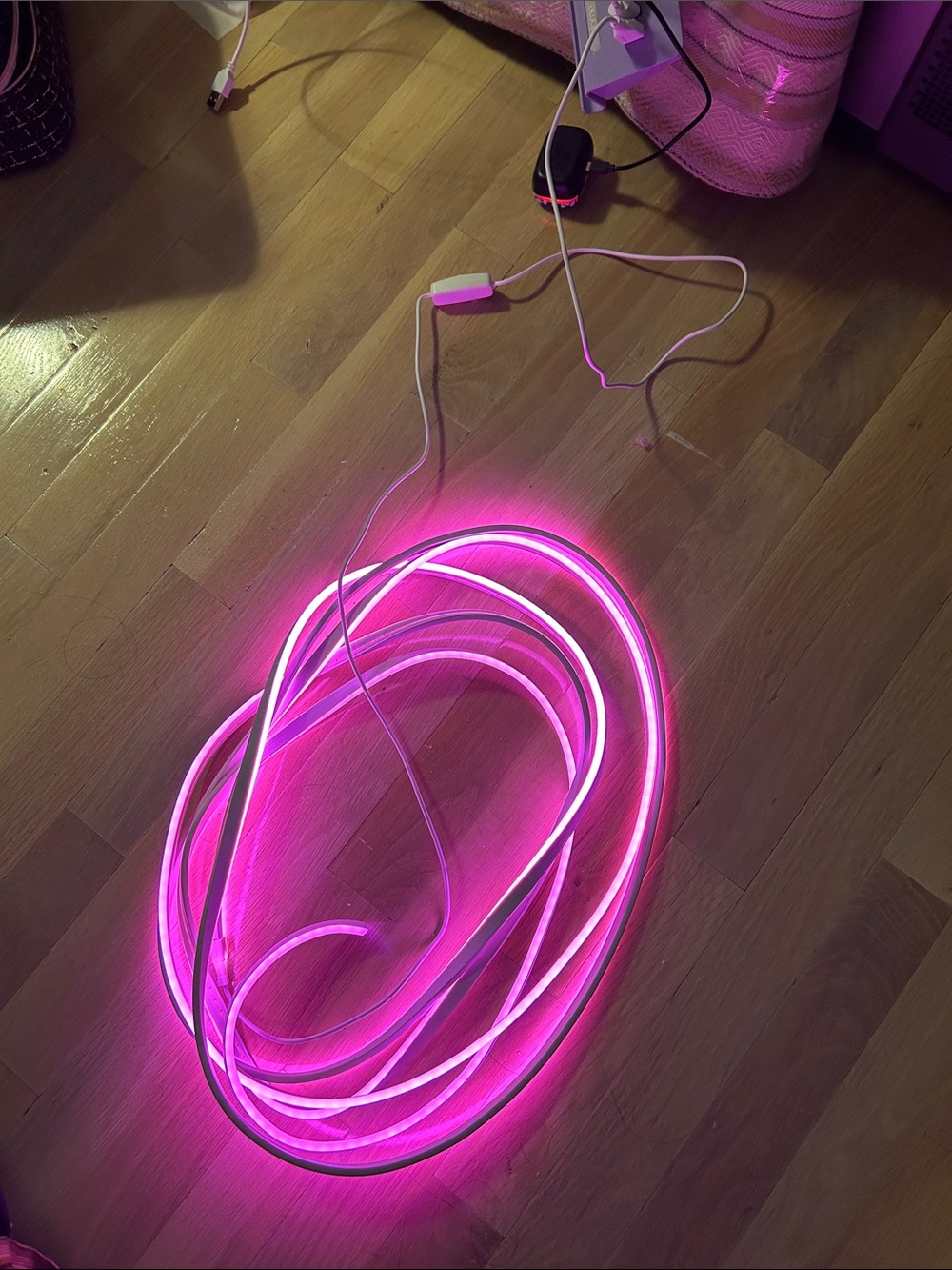 Pink LED Neon Flex Light Strip for Home Wall Decor temu